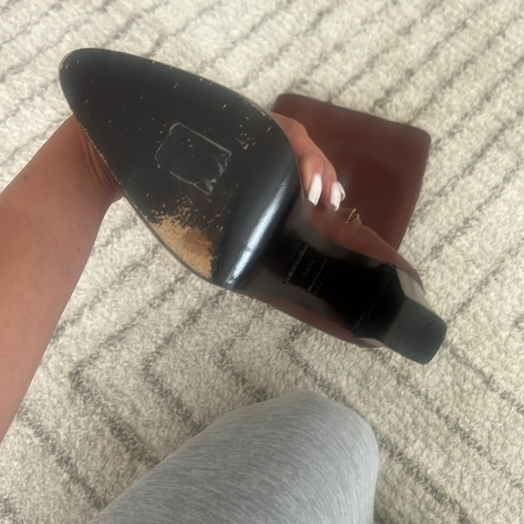 Hermes Brown Heeled Boots with Buckle Detailing - Picture 10 of 13